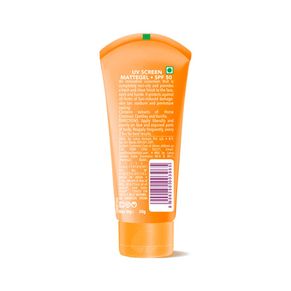 Lotus Herbals SafeSun UV Screen Matte Gel Sunscreen SPF 50 PA+++ With Lightweight And No WhiteCast