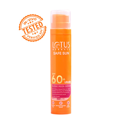 Lotus Herbals Ultrarx Sunscreen Serum SPF 60+ PA++++ In Vivo & Dermatologically Tested