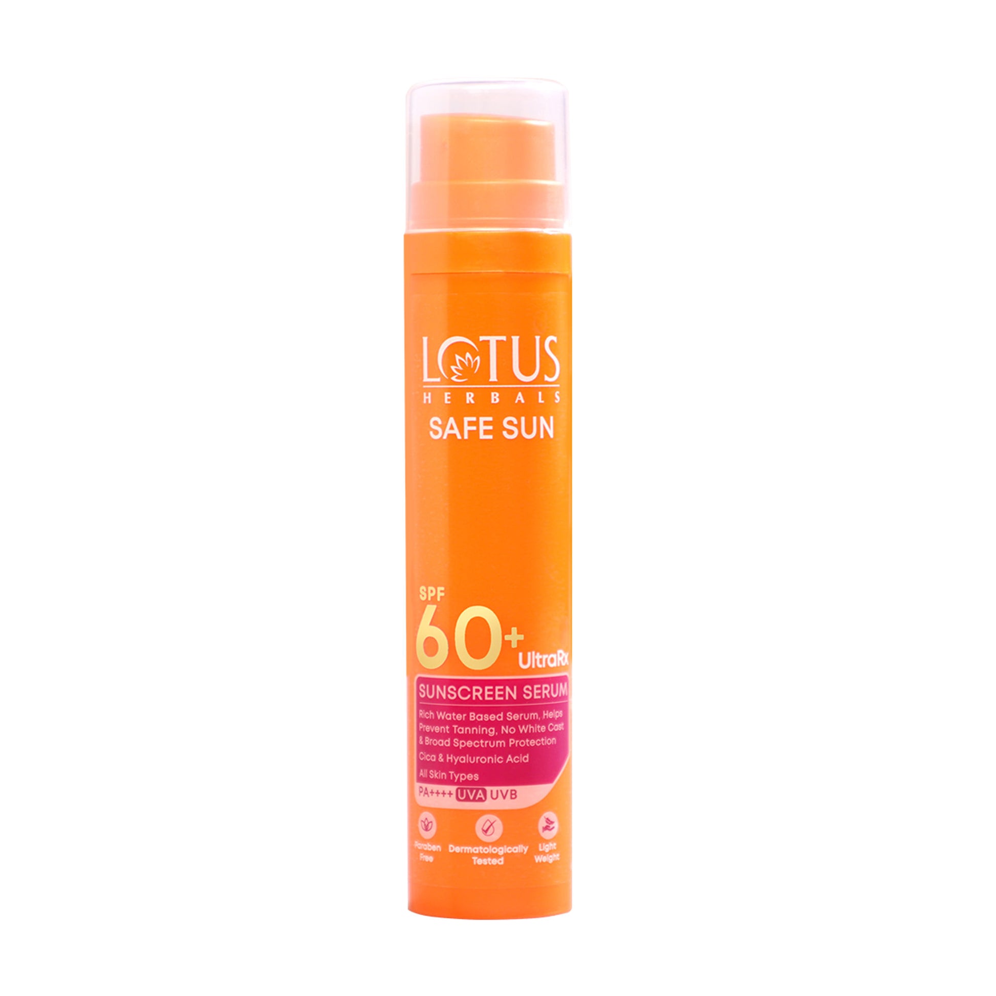 Lotus Herbals Ultrarx Sunscreen Serum SPF 60+ PA++++ In Vivo & Dermatologically Tested