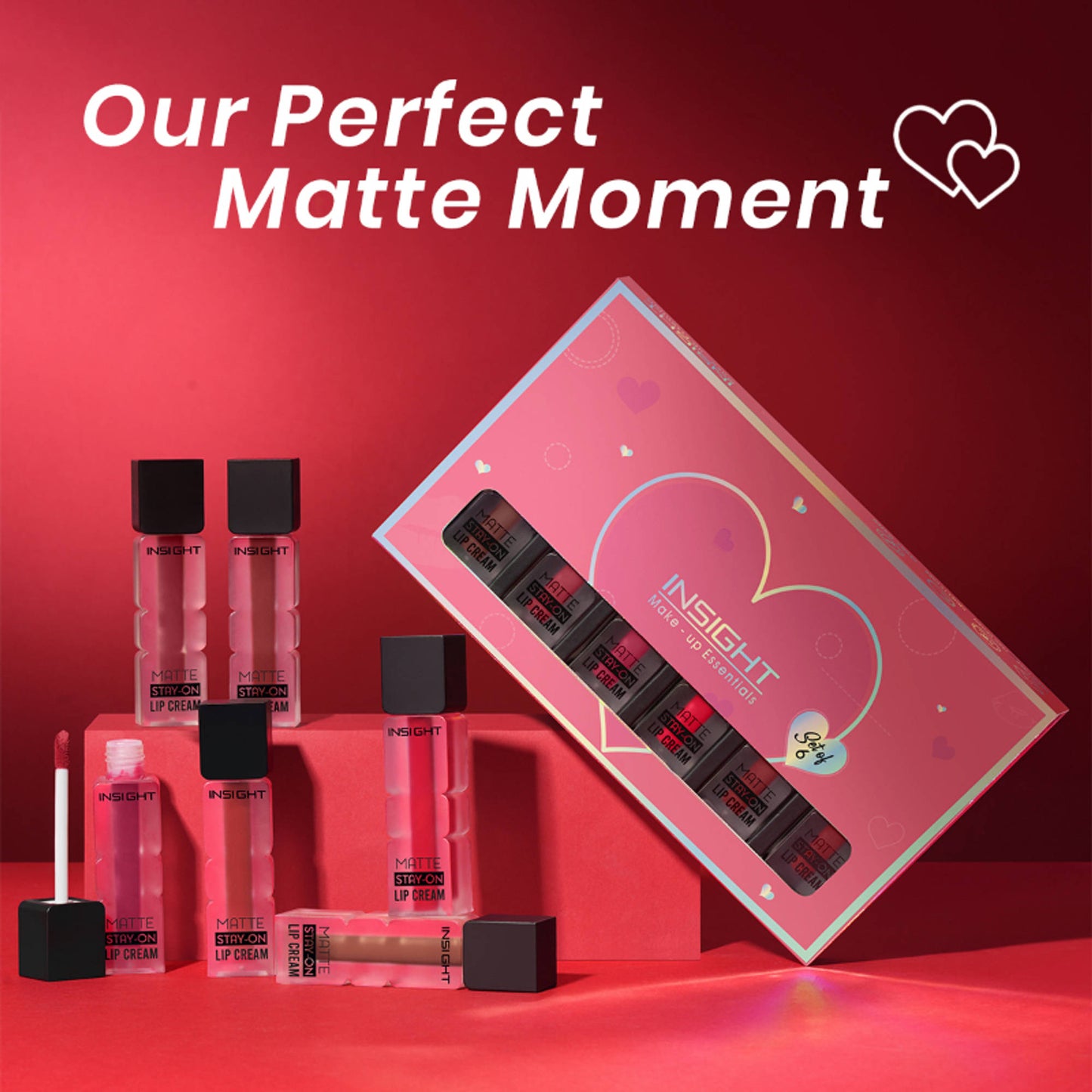 Insight Cosmetics Matte Stay-On Lip Cream - Set A