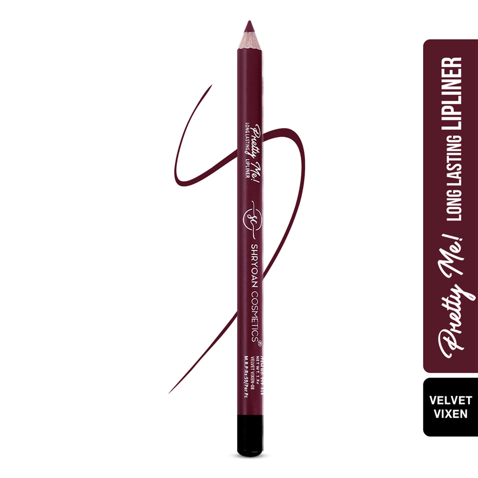 Shryoan Pretty Me Bold Lipliner & Eyeliner Pencil - Velvet Vixen 08