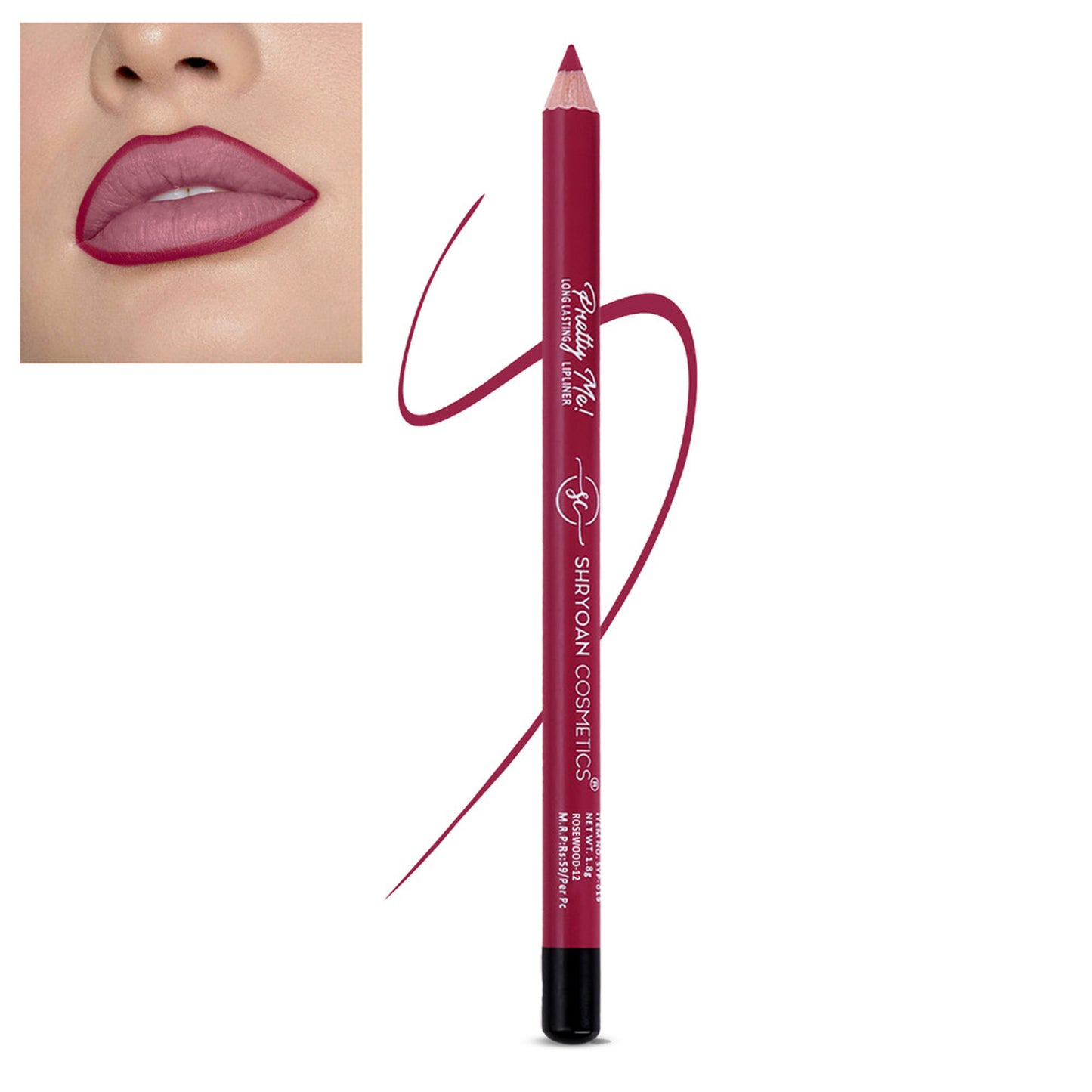 Shryoan Pretty Me Bold Lipliner & Eyeliner Pencil - Rose Wood 12