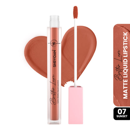 Shryoan Butter Luxe Satin Matte Liquid Lipstick - Sunset 07