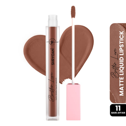 Shryoan Butter Luxe Satin Matte Liquid Lipstick - Bare Affair 11