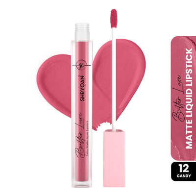 Shryoan Butter Luxe Satin Matte Liquid Lipstick - Candy 12