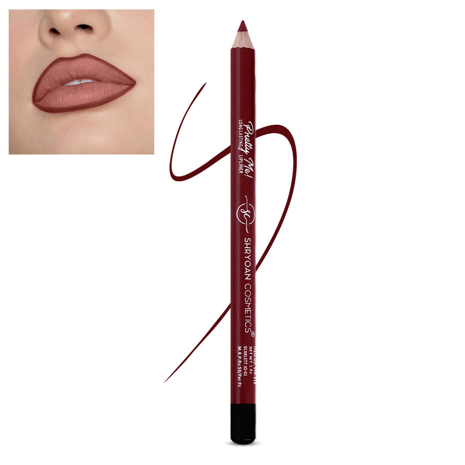 Shryoan Pretty Me Bold Lipliner & Eyeliner Pencil - Scarlett Jo 01