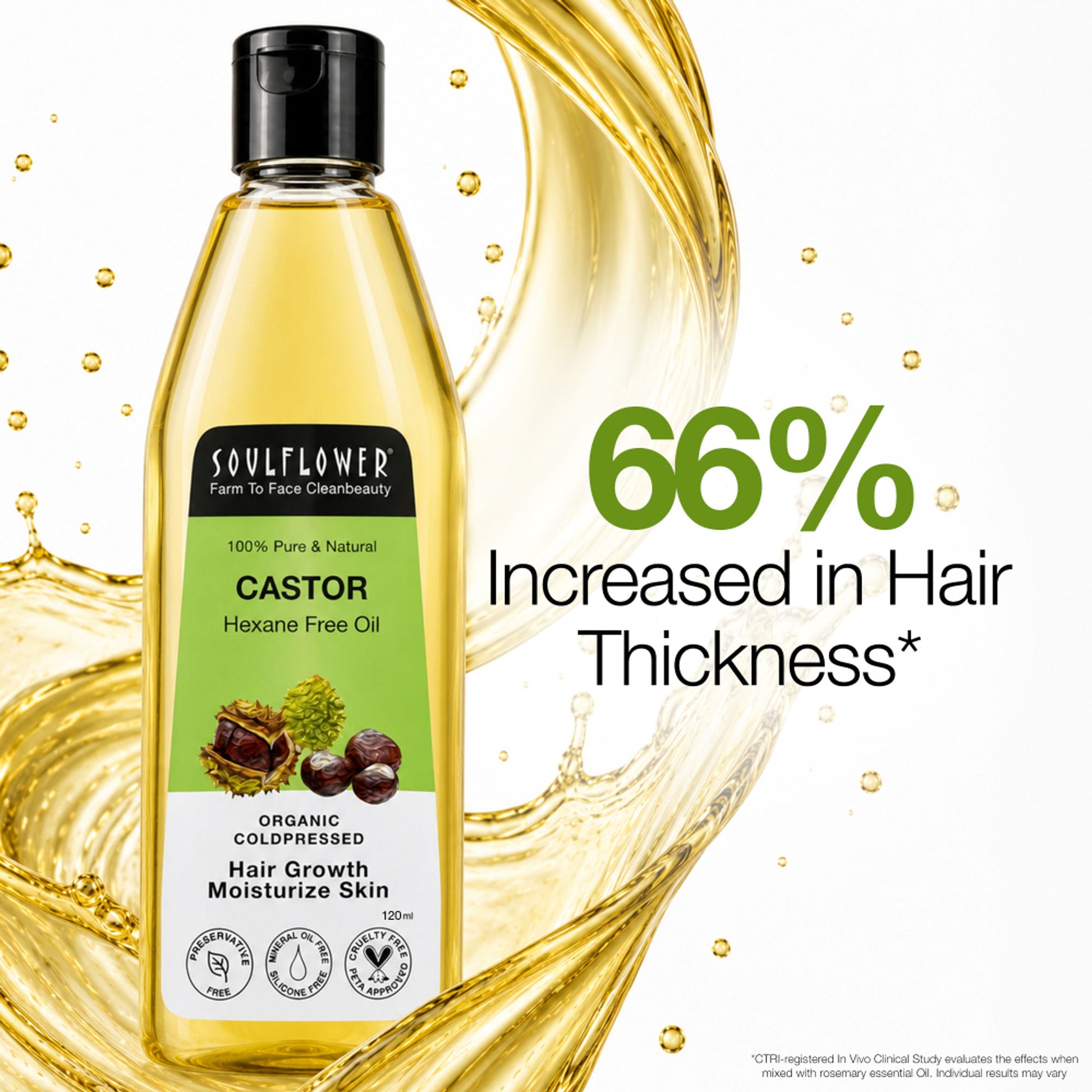 Soulflower Coldpressed Castor Carrier Oil