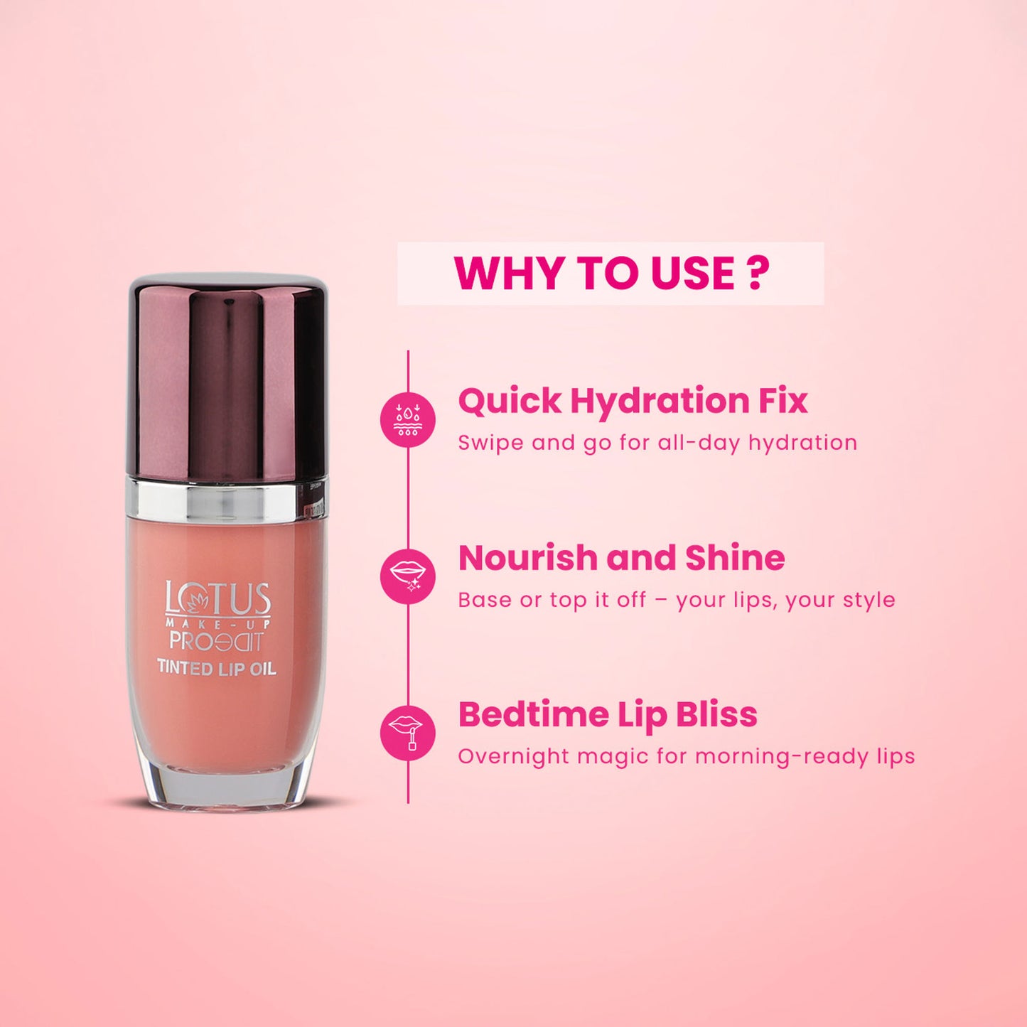 Lotus Make Up Proedit Tinted Lip Oils - Peach