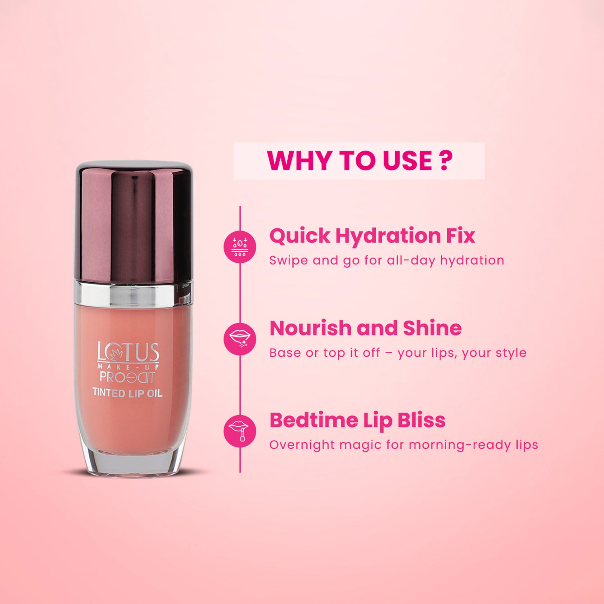 Lotus Make Up Proedit Tinted Lip Oils - Peach