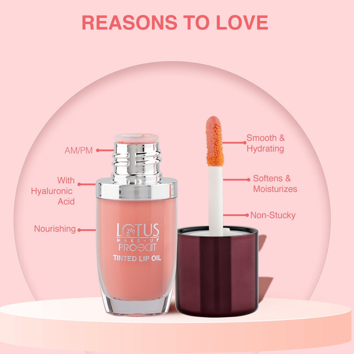 Lotus Make Up Proedit Tinted Lip Oils - Peach