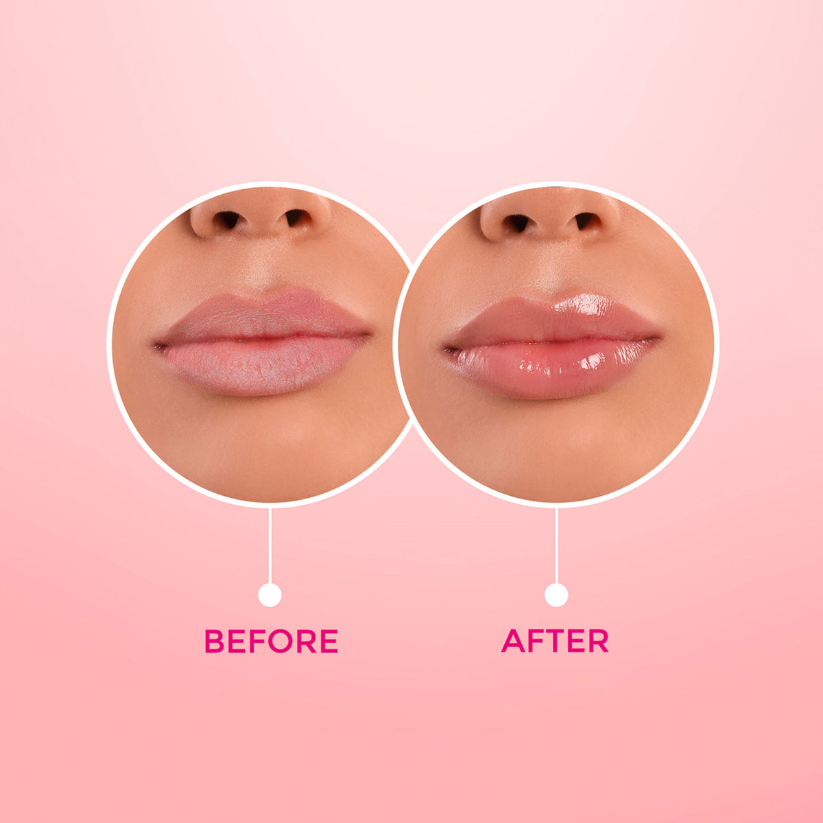 Lotus Make Up Proedit Tinted Lip Oils in Translucent, featuring a clear applicator and glossy finish on lips.