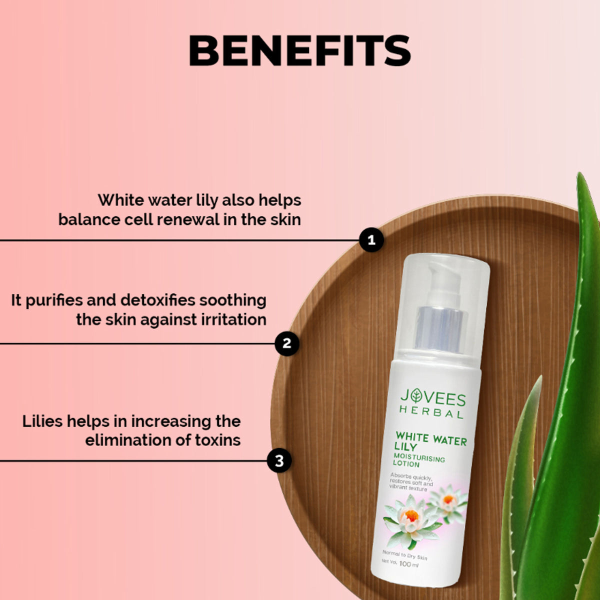 Jovees White Water Lily Moisturising Lotion