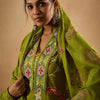 Dhiyona IE Floral Printed Empire Pure Cotton Anarkali Kurta With Trouser & Dupatta