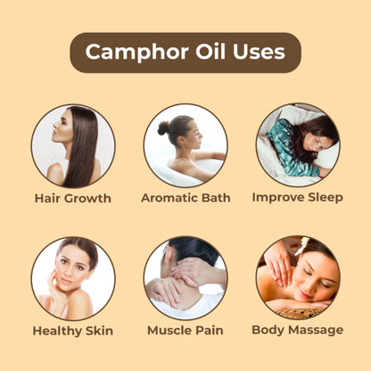 Skiura Nature 100% Natural Camphor Oil For Skin & Hair