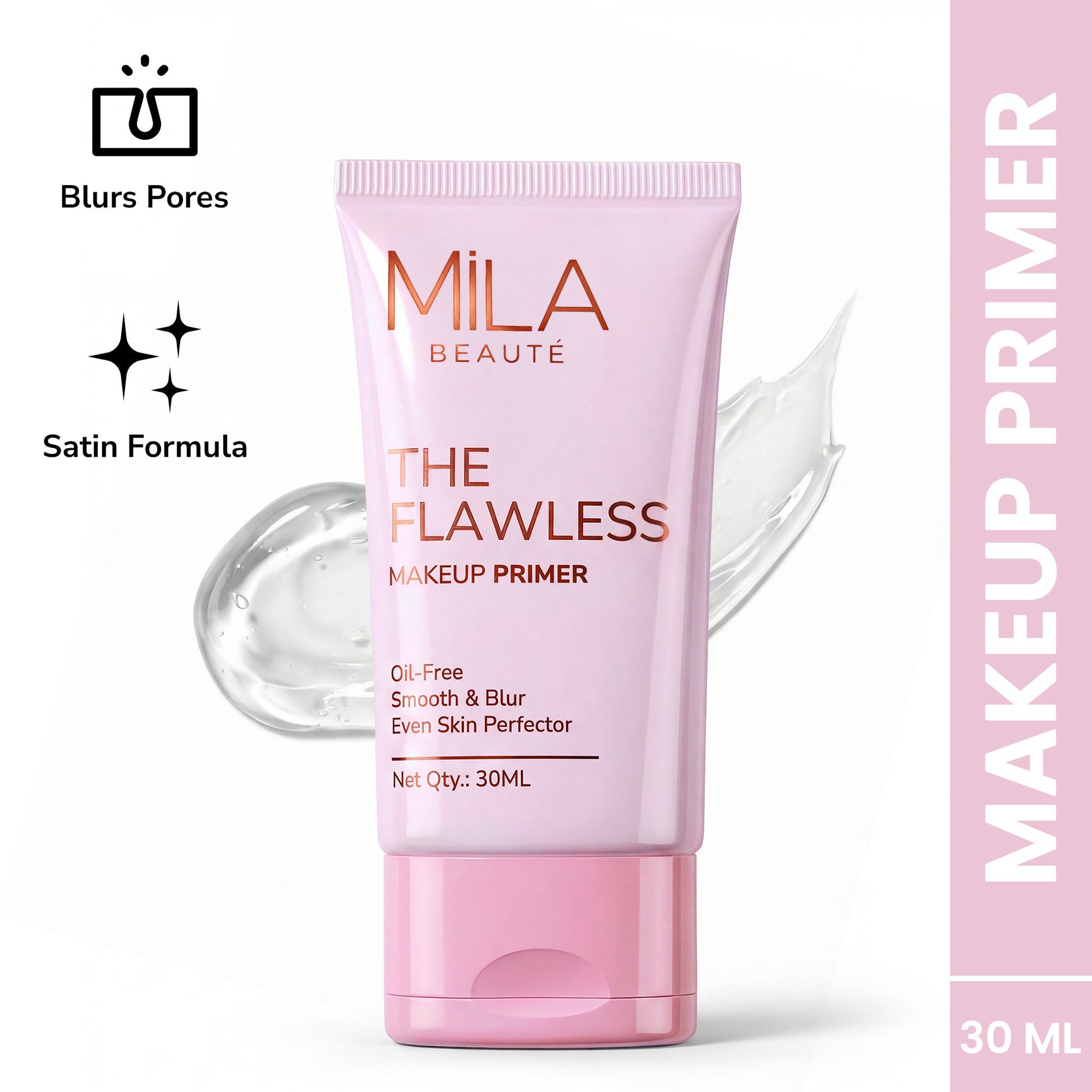 Mila Beauté The Flawless Oil Free Makeup Primer Smoothens and Blurs Pores