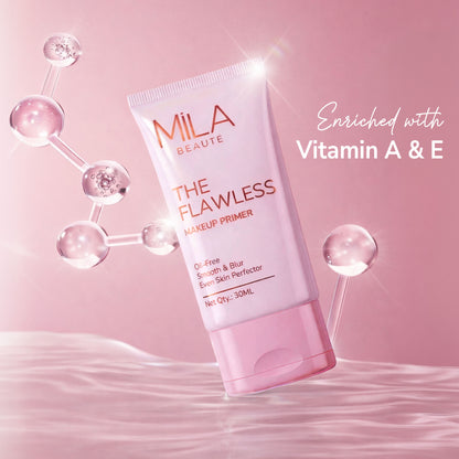 Mila Beauté The Flawless Oil Free Makeup Primer Smoothens and Blurs Pores