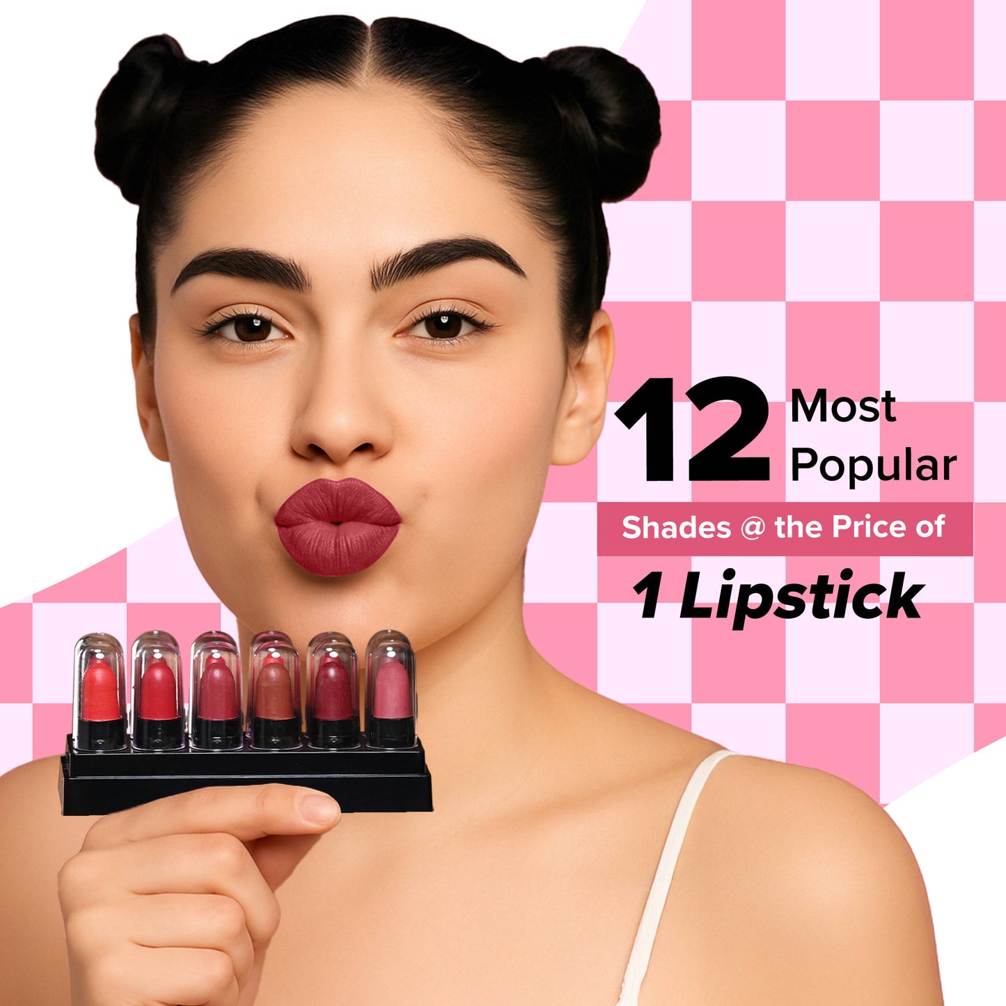 Mila Beauté 12 Creamy Matte Mini Lipstick Kit