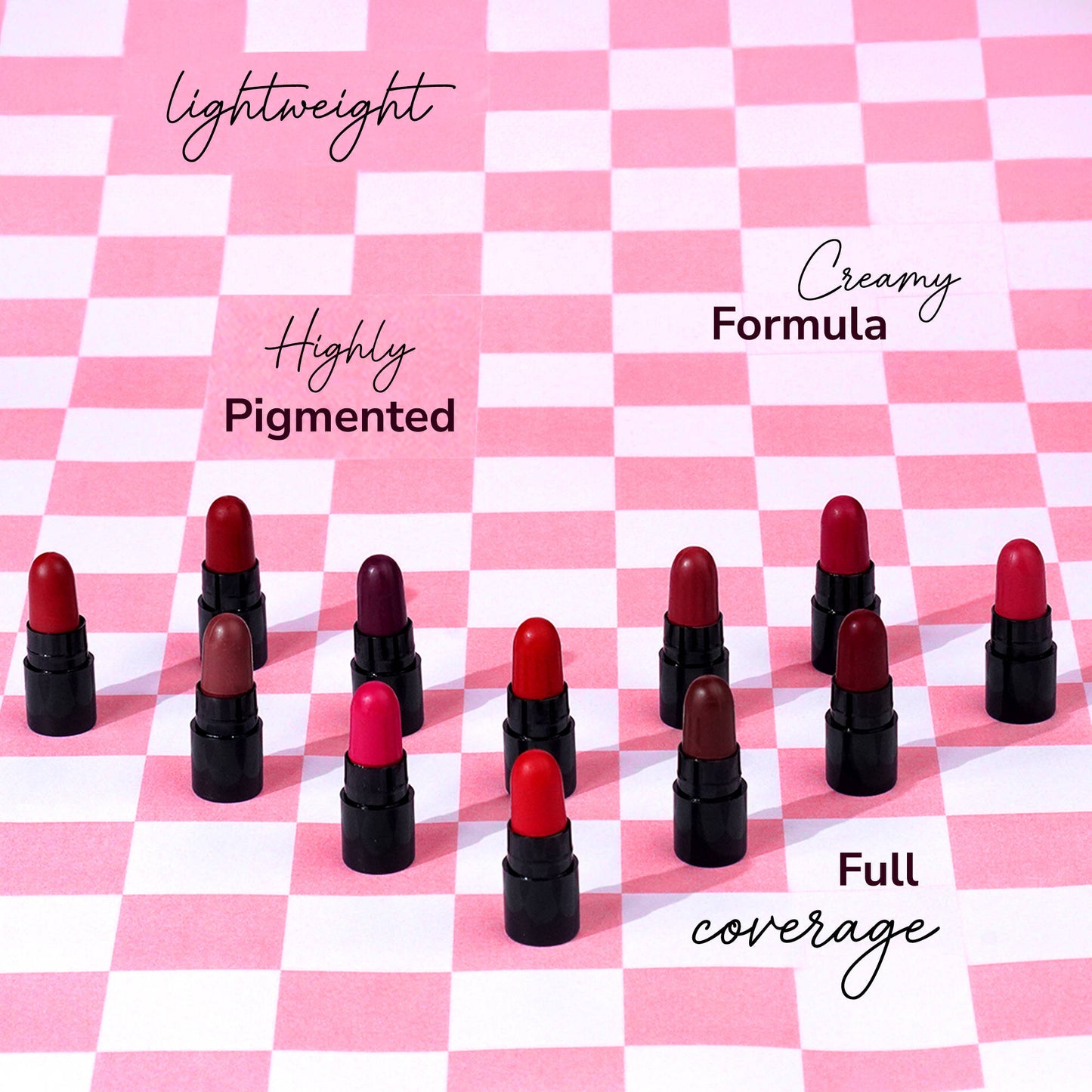 Mila Beauté 12 Creamy Matte Mini Lipstick Kit