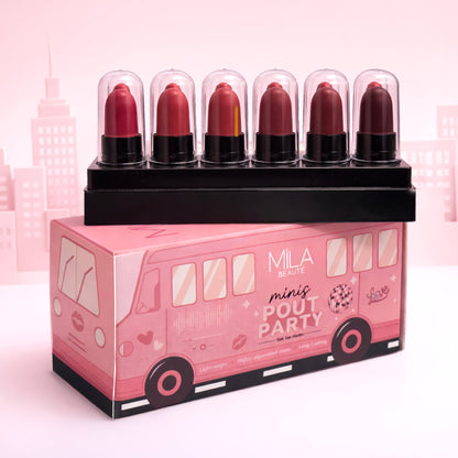 Mila Beauté 12 Creamy Matte Mini Lipstick Kit