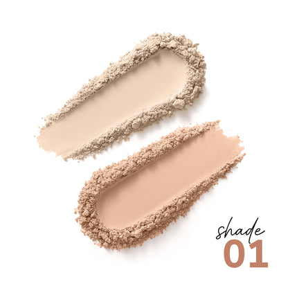 Mila Beaute Glow & Matte 2-in-1 Compact With SPF 15 - Ivory