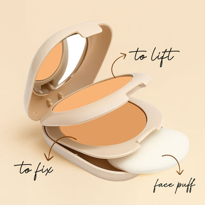 Mila Beaute Glow & Matte 2-in-1 Compact With SPF 15 - Sand