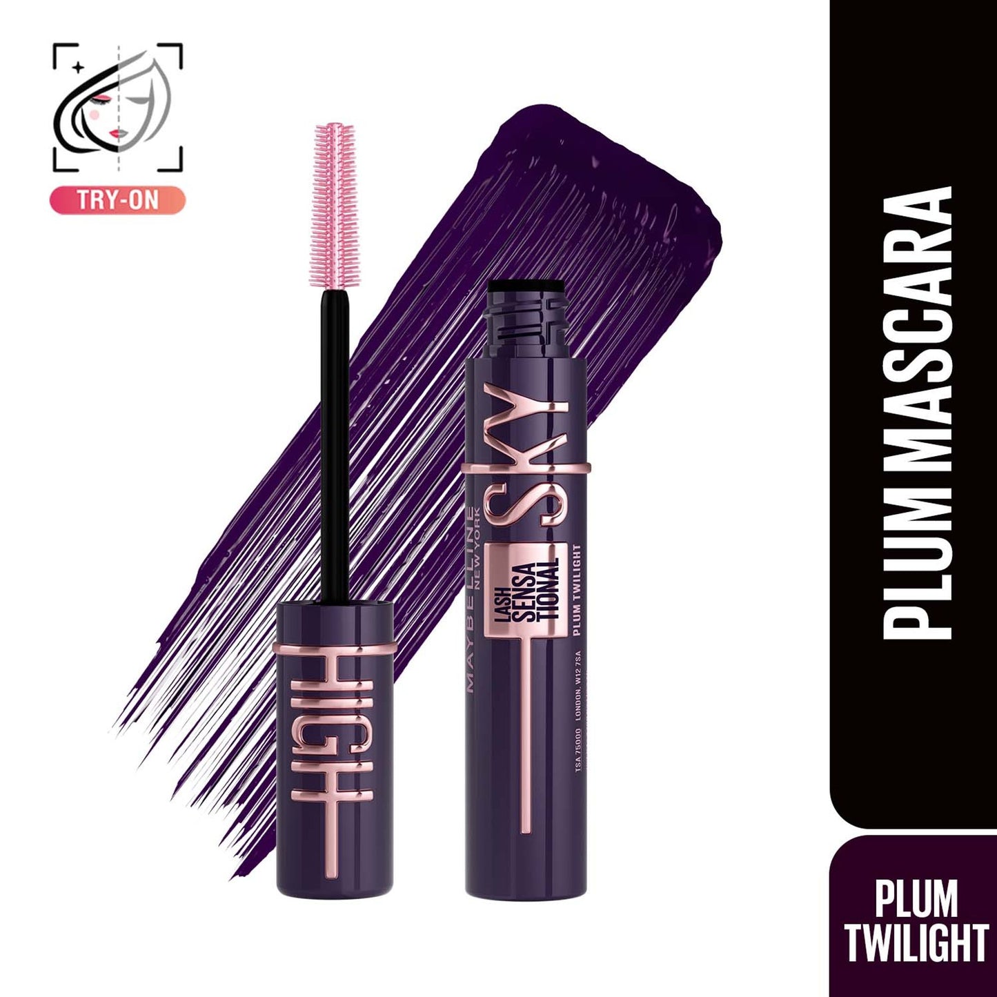 Maybelline New York Lash Sensational Sky High Waterproof Mascara - Plum Twilight