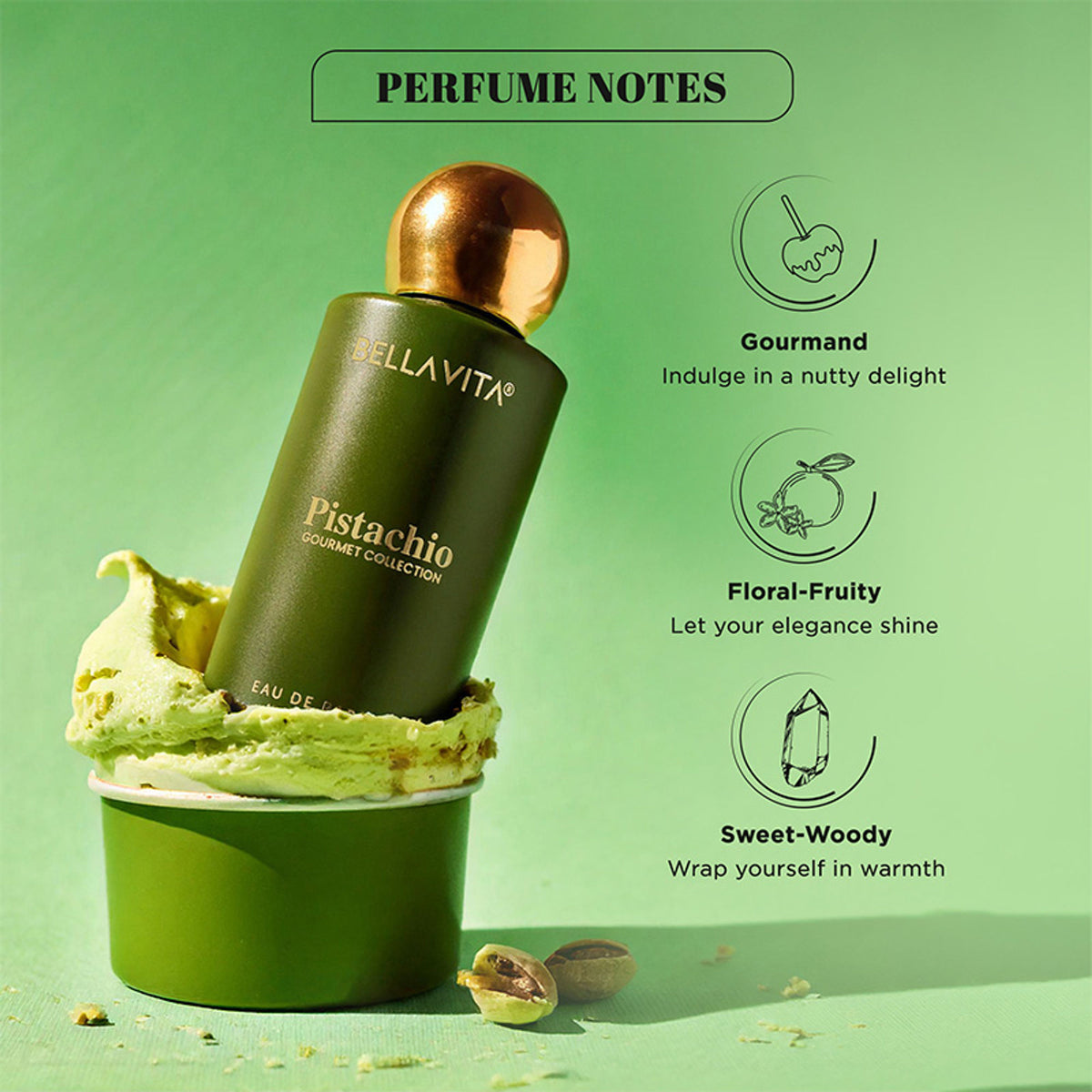 Bella Vita Organic Gourmet Collection Pistachio Eau de Parfum