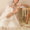 Dhiyona IE Floral Embroidered Round Neck Kurta With Trousers & Dupatta