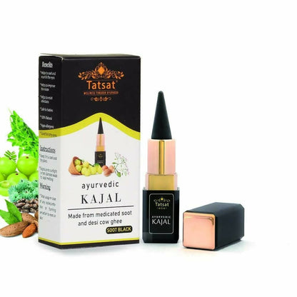 Tatsat 100% Natural Certified Ayurvedic Kajal With Pure Herbs - Indyancart