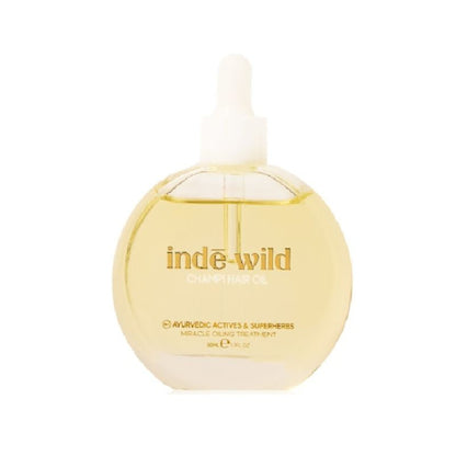 inde wild Champi Hair Oil With Bhringraj, Brahmi & Amla For Regrowth, Hairfall & Dandruff Control