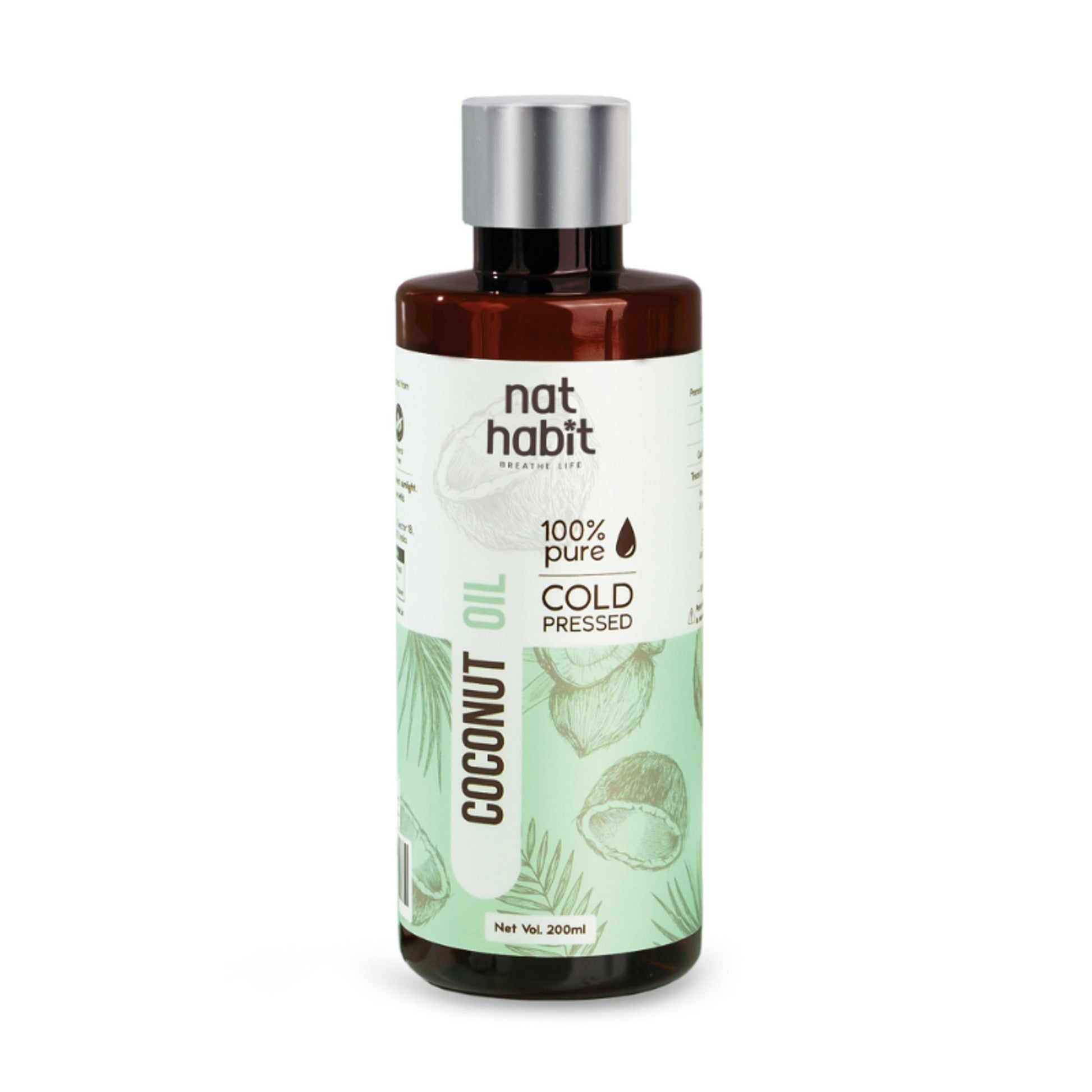 Nat Habit 100% Pure Cold Pressed Coconut Hair & Skin Oil