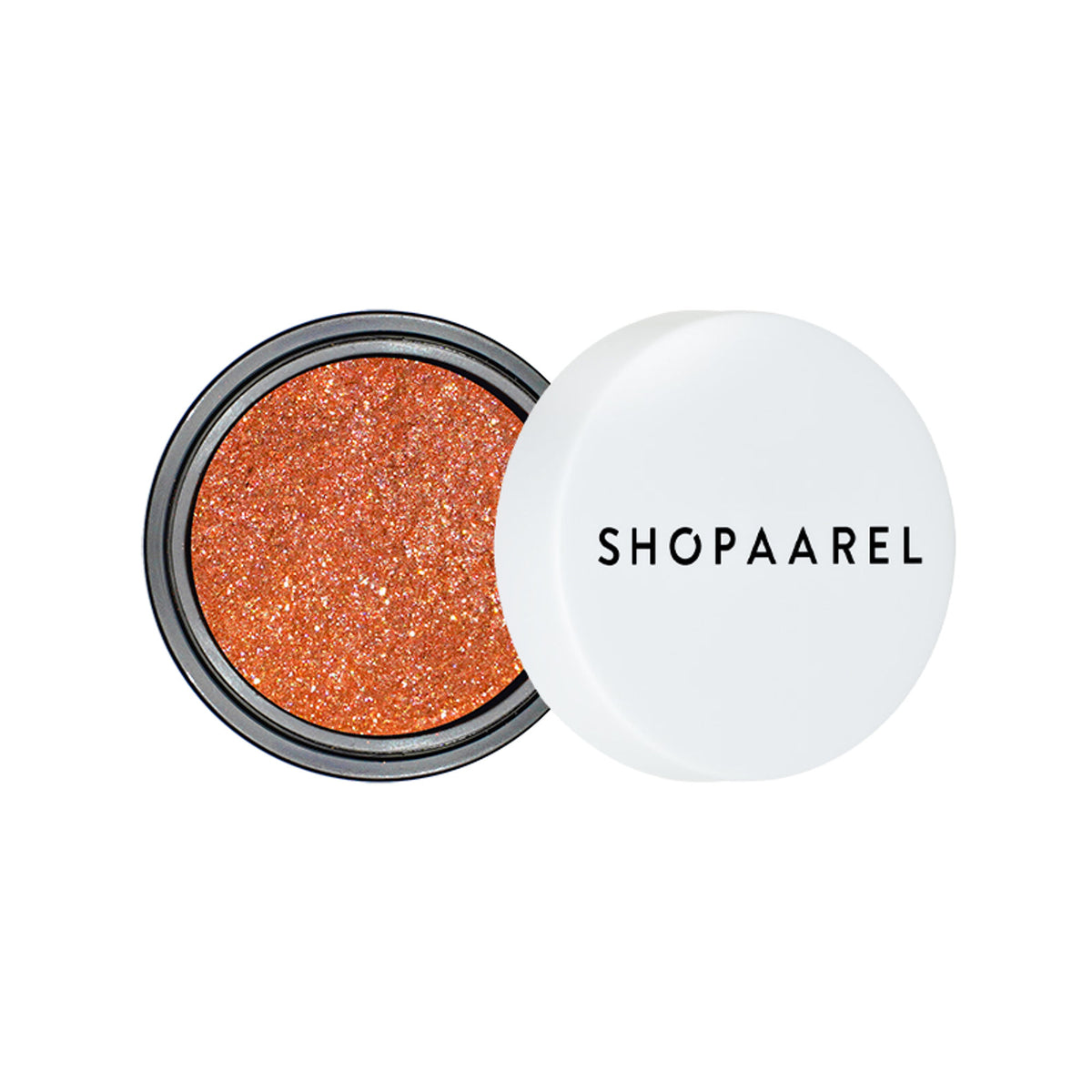 Shopaarel Photoready Eye Glitter in shade 010, shimmering silver eye makeup with glitter particles, suitable for bold eye looks.