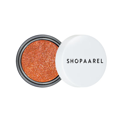 Shopaarel Photoready Eye Glitter in shade 010, shimmering silver eye makeup with glitter particles, suitable for bold eye looks.