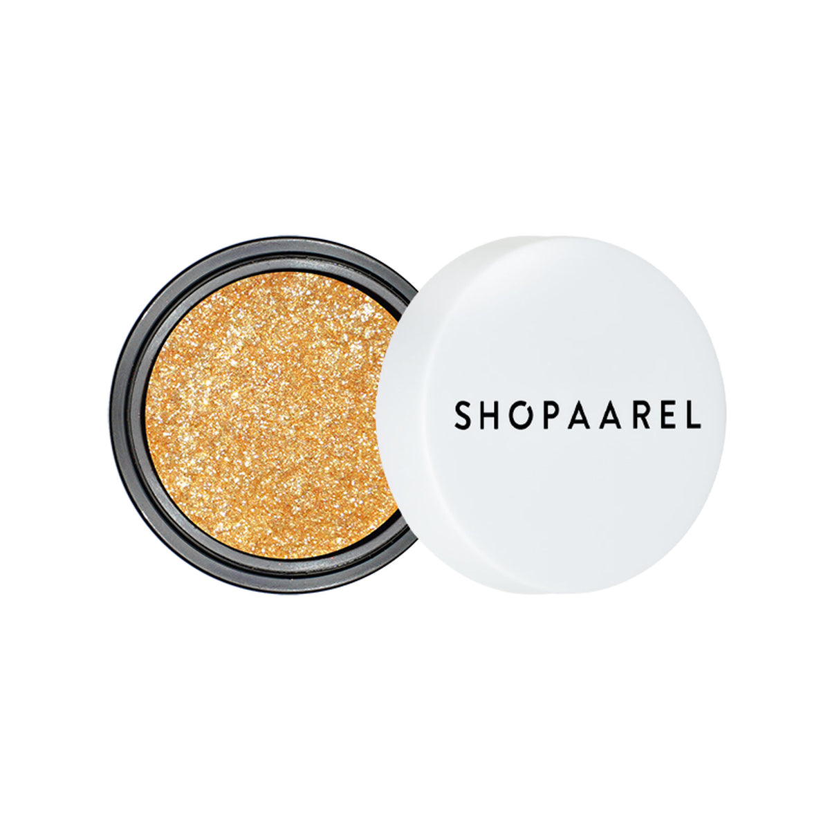 Shopaarel Photoready Eye Glitter in shade 011, showcasing vibrant, sparkling cosmetic eye glitter applied on eyelids.