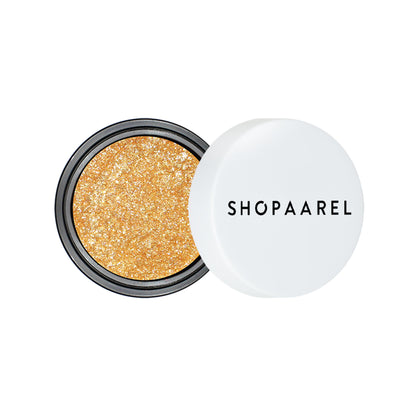 Shopaarel Photoready Eye Glitter in shade 011, showcasing vibrant, sparkling cosmetic eye glitter applied on eyelids.