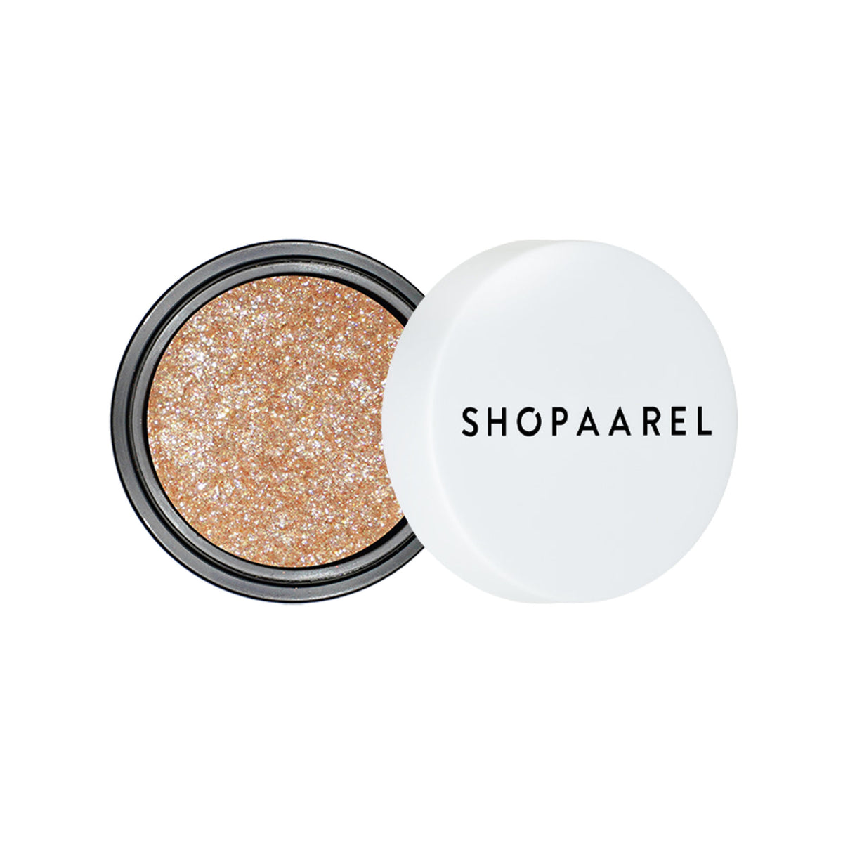 Shopaarel Photoready Eye Glitter in shade 013, shimmering cosmetic eye glitter on a neutral background.