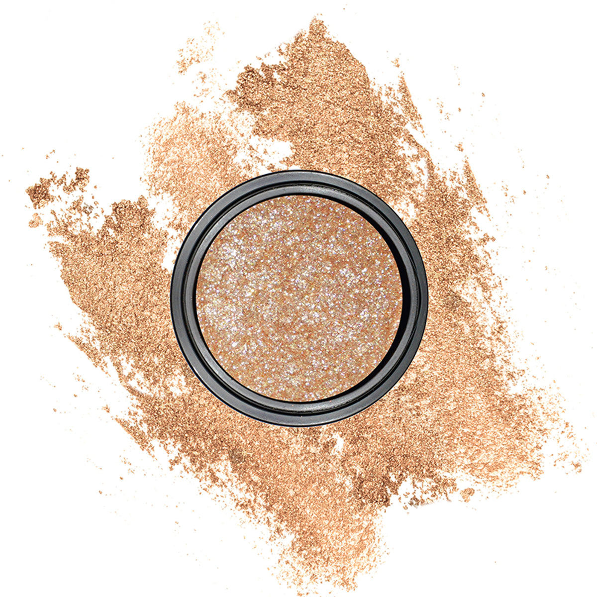 Shopaarel Photoready Eye Glitter in shade 013, sparkling silver eye makeup with fine glitter particles on eyelids.