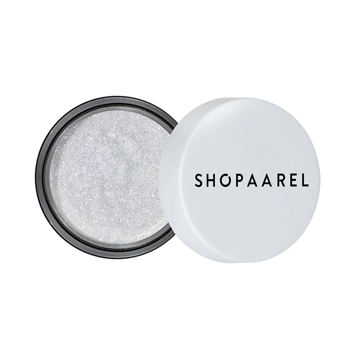 Shopaarel Photoready Eye Glitter in Firework shade, vibrant orange and gold glitter on a clear container, perfect for eye makeup.