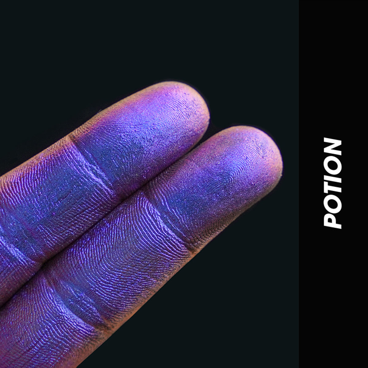 Shopaarel Photoready Eye Glitter in Potion, new edition, featuring shimmering purple and gold eye makeup glitter on a neutral background.