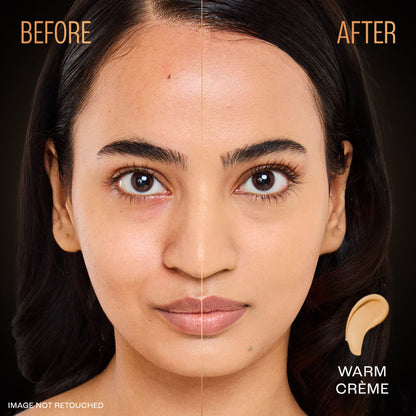 Lakme Forever Matte Longwear Foundation in Warm Creme, close-up showing smooth textured liquid foundation in a bottle