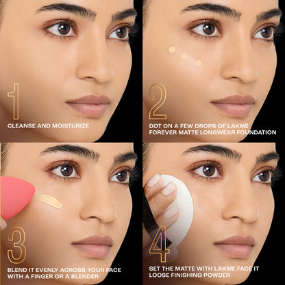 Lakme Forever Matte Longwear Foundation - Cool Ivory