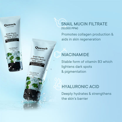 Quench Snail Mucin Collagen Boost Face Wash