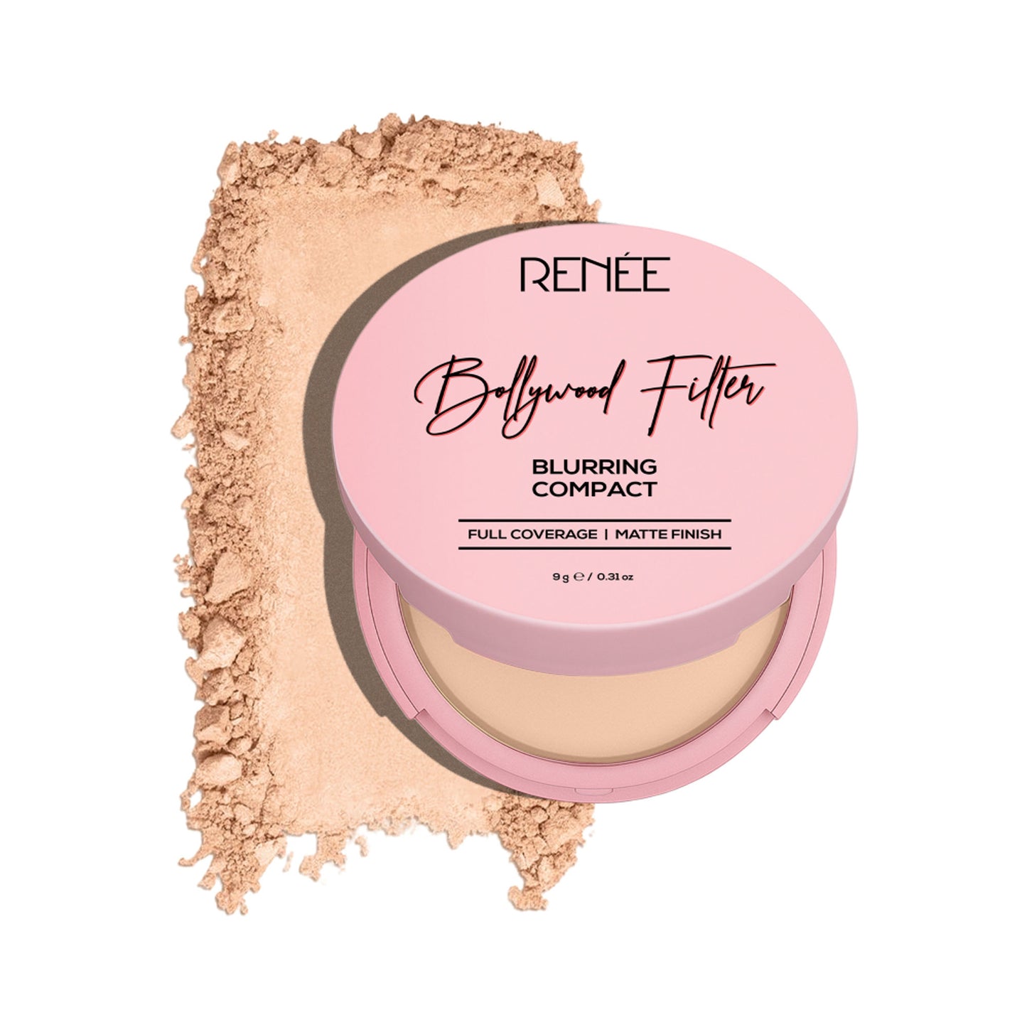 Renee Cosmetics Bollywood Filter Blurring Matte Finish Compact - 01 Vanilla Haze