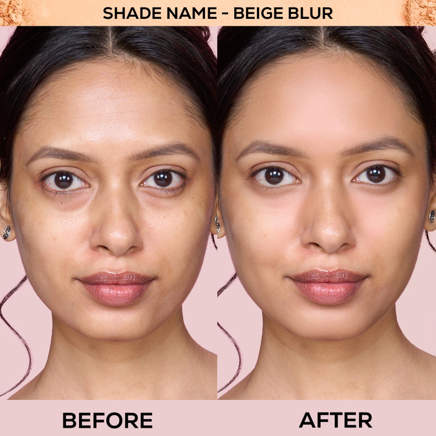 Renee Cosmetics Bollywood Filter Blurring Matte Finish Compact - 03 Beige Blur