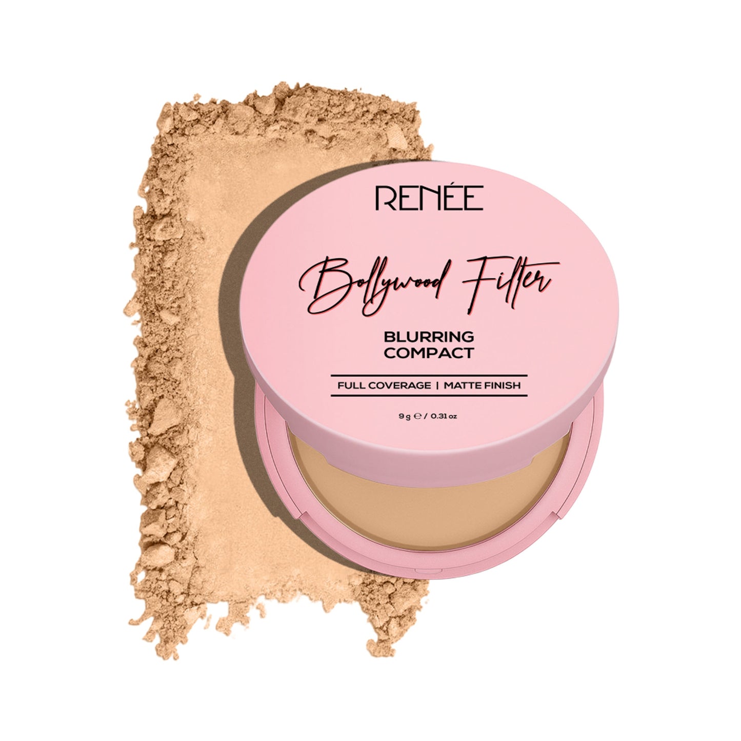 Renee Cosmetics Bollywood Filter Blurring Matte Finish Compact - 05 Mocha Mirage