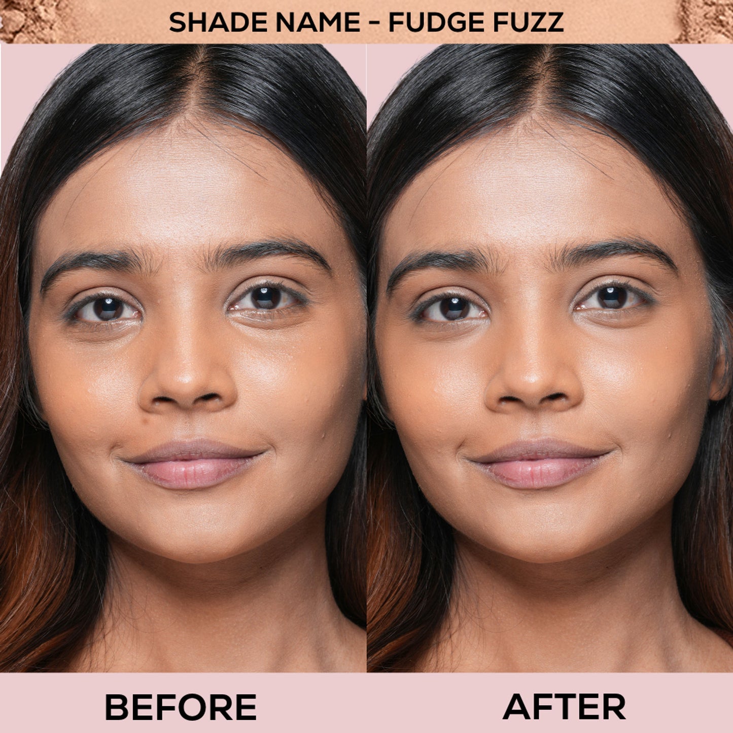 Renee Cosmetics Bollywood Filter Blurring Matte Finish Compact - 06 Fudge Fuzz