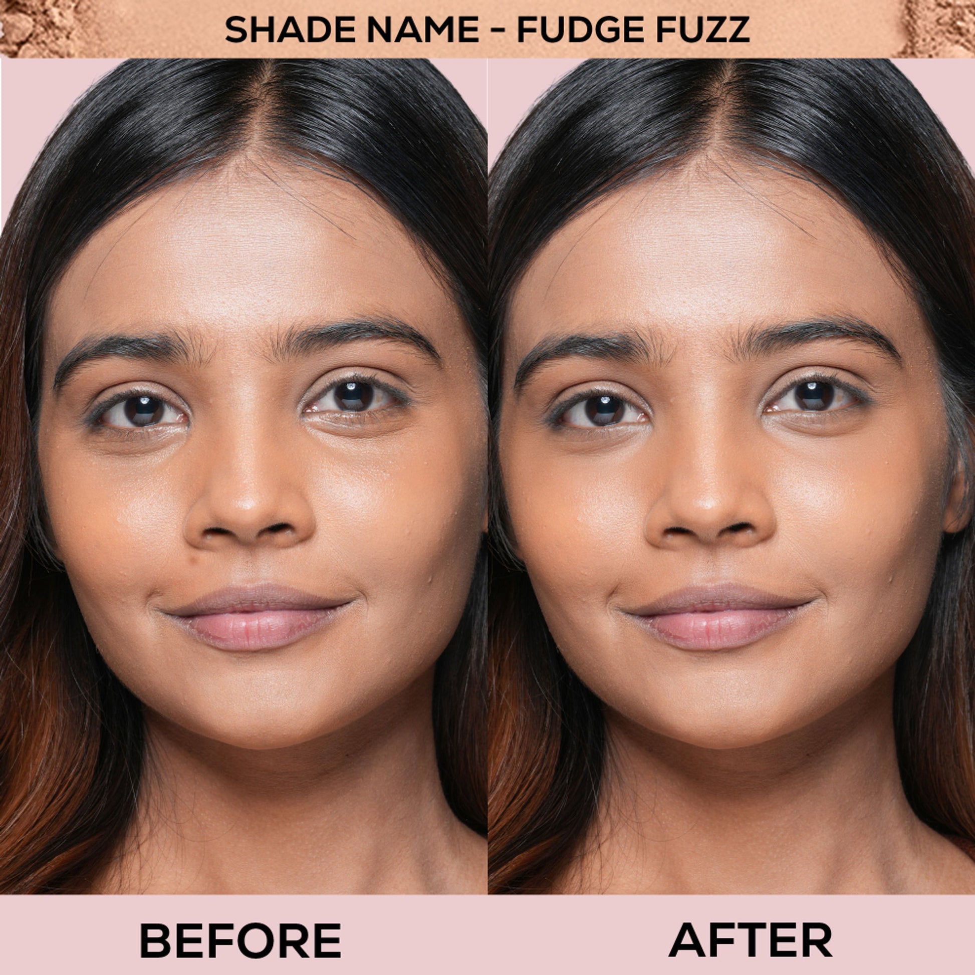 Renee Cosmetics Bollywood Filter Blurring Matte Finish Compact - 06 Fudge Fuzz