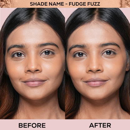 Renee Cosmetics Bollywood Filter Blurring Matte Finish Compact - 06 Fudge Fuzz
