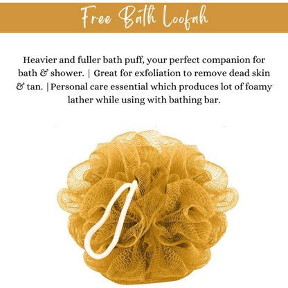 BodyHerbals Glow, Hand Made Sandal Turmeric Bathing Bar With Natural Chunks