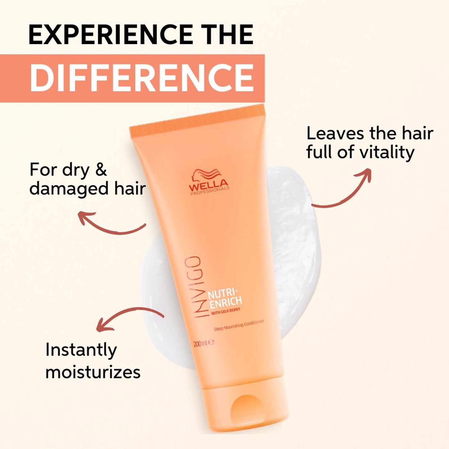 Wella Professionals Invigo Nutri Enrich Conditioner For Dry, Frizzy & Damaged Hair